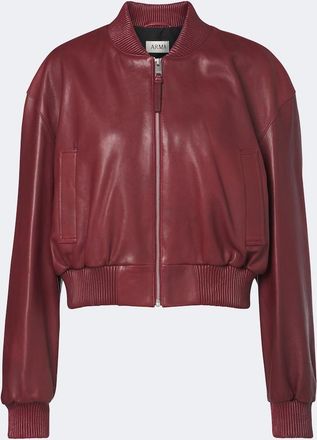 Arma Hannah leather bomber jacket