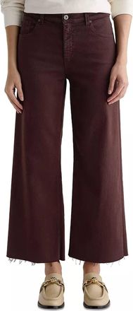AG - Adriano Goldschmied Saige Wide Leg Crop Jean In Coffee Bean