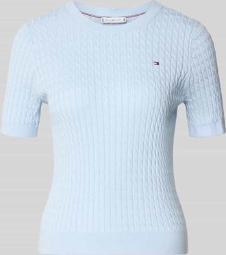 Tommy Hilfiger Slim Fit T-Shirt aus reiner Baumwolle in Hellblau, Gr&ouml;&szlig;e XL