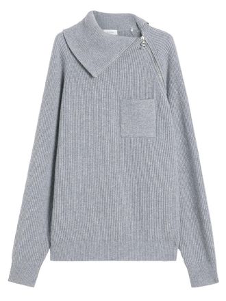 Sportmax Cashmere Blend Sweater With Zip