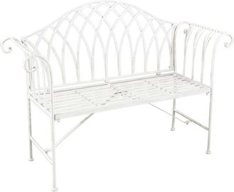 Milani Home Banco Georgie De Hierro Forjado Para Exteriores