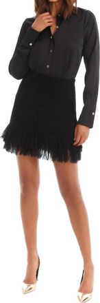 Allison New York Anna Mini Skirt In Black