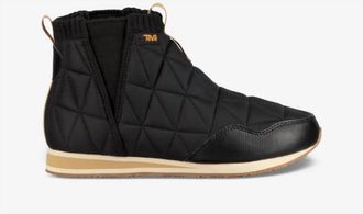 Teva WomenS Re Ember Mid Quilted Slip-On Ankle Booties In Black Tan