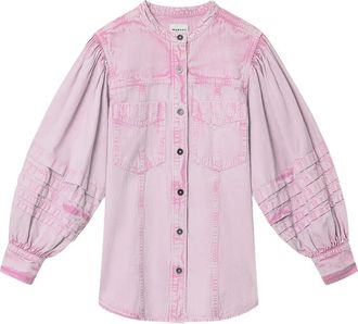 Isabel Marant Mileda blouse met opgestikte zak - Roze