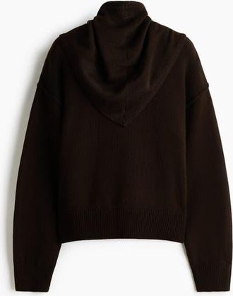 H&M Jumper With Scarf in Dark Brown at Nordstrom, Size X-Small