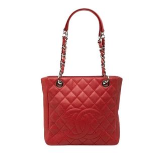 Chanel Bolso tote de cuero caviar acolchado Pre-owned - Pre-owned - Mujer - Rojo - ONE SIZE