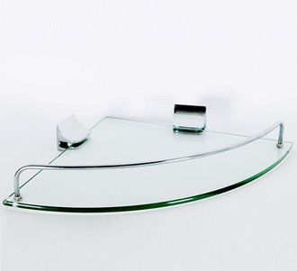 Trade Shop Trade Shop - Estante De Esquina Esy52909 Cuarto De Almacenamiento De Ducha De Vidrio Cuarto De Almacenamiento Pared Triangular