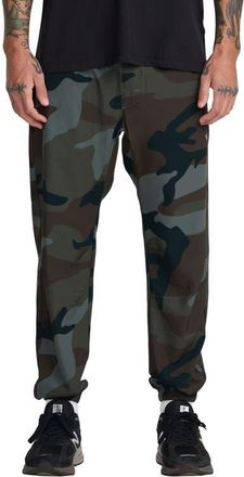 Rvca Yogger II Joggers in Green Camo Ii at Nordstrom, Size Xx-Large