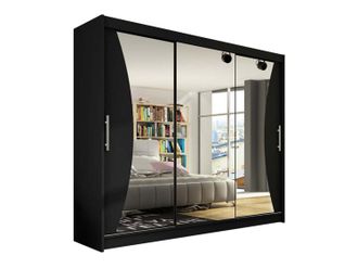 Mirjan24 Mobilier1 - Armario Closico 120, Negro, 215x250x58cm, Puertas De Armario: Correderas, N&uacute;mero De Estantes: 0