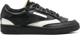 Maison Margiela Zwarte leren casual trainers - Dames - Sneakers - Zwart - 36 1/2 EU - Leer - Schoenen