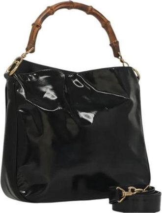 Gucci Pre-owned Canvas gucci-bags - Dames - Vintage Handtas - Zwart - ONE Size - Vintage