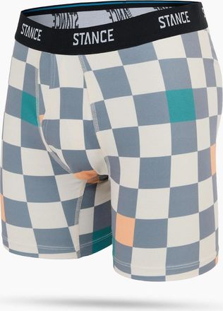 Stance Mens Stance Mens Chef Check Brief Boxer Shorts - Orange/Yellow - Size: 33/32/32