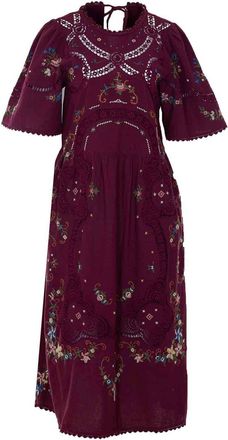 Sea New York Bordeaux Edwina Dress