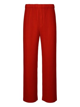 Issey Miyake pleated pants - Red