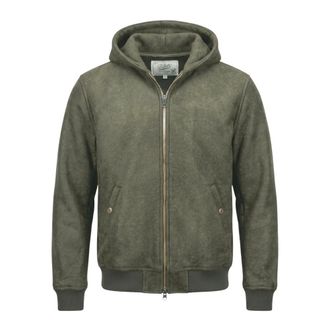 Bl'ker Bomber Victory in Lana Cotta - - Jackets - Uomo - Verde - L