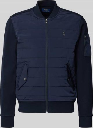 Polo Ralph Lauren Sweatjacke mit gerippten Abschlüssen in Marine, Größe XXL
