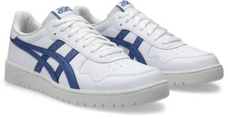 Asics Sneaker ASICS JAPAN S, Damen, Gr. 37,5, weiss (wei&szlig;, blauberry), Leder, Synthetik, Schuhe Sneaker