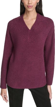 Halston Heritage V-Neck Boucle Sweater