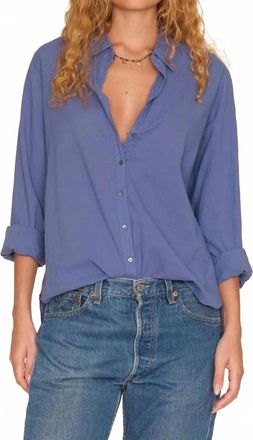 Xirena Beau Long Sleeve Shirt In Marlin Blue