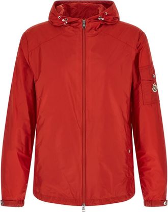 Moncler Red Solid Hood Jacket