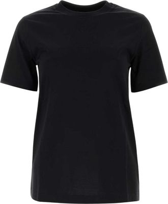 Burberry Cotton T-Shirt - Dames - T-shirts - Zwart - M - Katoen - Tops