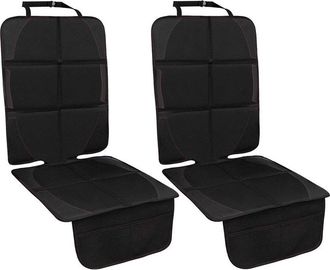 OEM Protector De Asiento De Coche, Funda Para Ni&ntilde;os/perros Con Organizador, Antideslizante (negro, Paquete De 2)