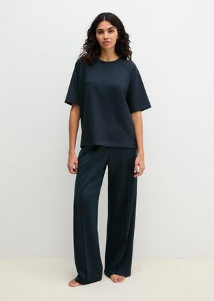 Marc O'Polo Shirttop MARC OPOLO Modal Allure, Damen, Gr. XL (46), schwarz navy, Jersey, Obermaterial: 50% Polyester, 43% Modal, 7% Elasthan, Tops Shirttop