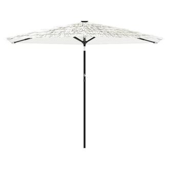 Berkfield Home Durable Garden Parasol with Steel Pole White 288x288x225 cm | Size: 288 x 288 x 225 cm