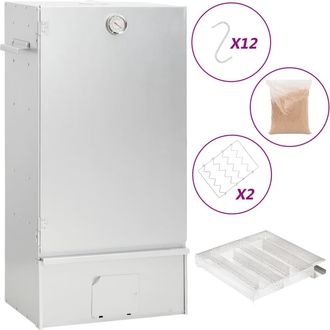 vidaXL Vidaxl - Horno Ahumador De Bbq Con Generador Humo Fr&iacute;o Acero Galvanizado