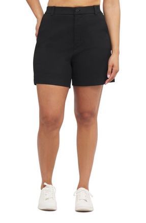 Spanx SPANXsupersmooth Stretch Twill Shorts in Classic Black at Nordstrom, Size Small