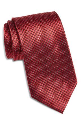 Nordstrom Neat Silk Tie in Red at Nordstrom