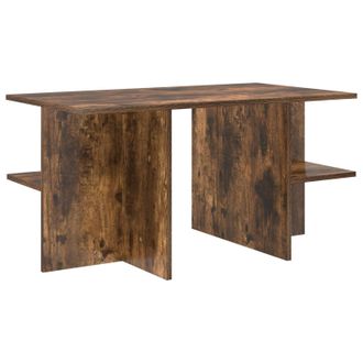 vidaXL Mesa De Caf&eacute; Roble Ahumado 87 X 50 X 45 Cm Madera De Ingenier&iacute;a Vidaxl