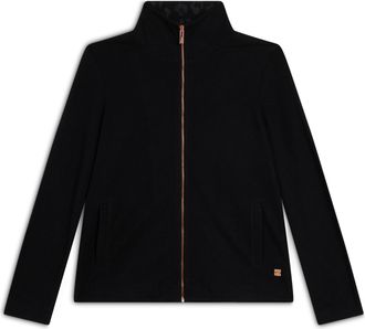 Freddy Felpa donna con zip e collo alto con dettagli animalier