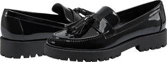 Bandolino Fillup Loafers WomensM Black Patent Leather Slip On Shoes Hawk2854