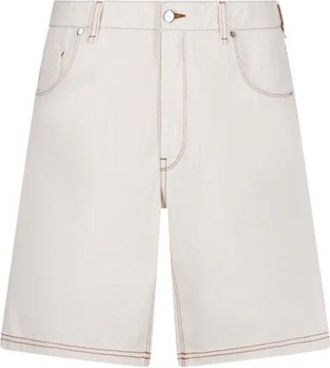 Fendi Heren, Korte broeken, Beige, Maat: W31 Denim