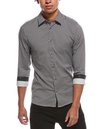 Ted Baker Geo Print Slim Fit Shirt