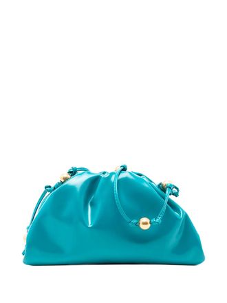 Bottega Veneta 2012-2025 Patent Beaded Strap The Mini Pouch crossbody bag - Blue