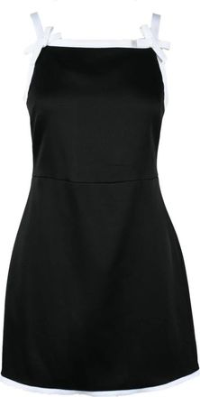 Msgm Damesjurk- Viscose Sheath Stijl - Dames - Korte kleedjes - Zwart - M - Kleedjes