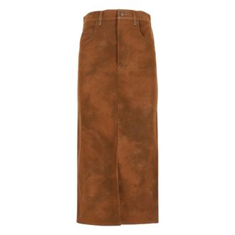 Isabel Marant Falda Bisane - Skirts - Mujer - Marr&oacute;n - S