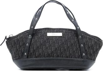 Dior Borsa a mano Diorissimo Street Chic mini in tela con motivo Trotter 2003 - Nero