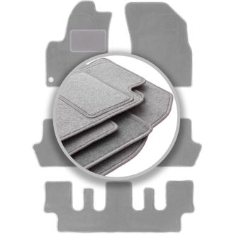 OEM Alfombrillas Gris Ceniza Para Citro&euml;n C4 Picasso I 7 Plazas (2006-2013)