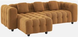 Sweeek Sof&aacute; Esquinero Reversible Con Rizo Texturado