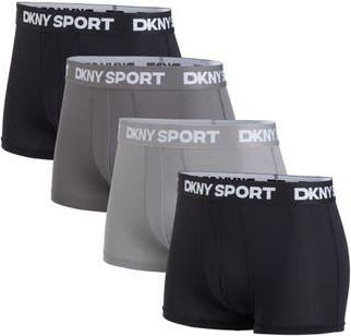 DKNY Pack of 4 Assorted Trunks in Black/Charcoal/Grey/Black at Nordstrom Rack, Size X-Large