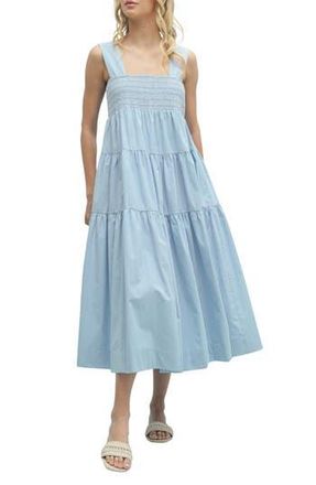 Wishlist Tiered Maxi Dress in Cloud/White at Nordstrom Rack, Size Medium