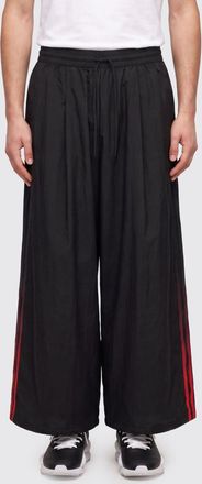 Yohji Yamamoto Pantaloni a gamba larga in tessuto tecnico con coulisse in vita