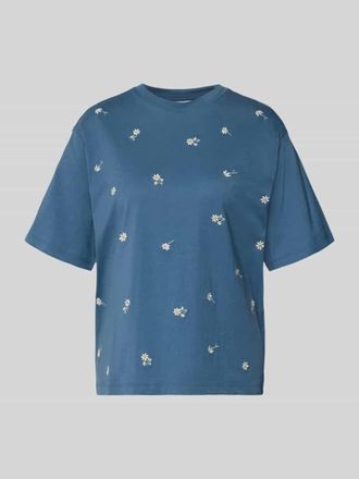 Jake*s Casual T-Shirt mit 1/2-Arm in Jeansblau, Gr&ouml;&szlig;e XXL