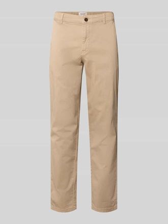Jack & Jones Jack & Jones Straight Fit Chino mit Eingrifftaschen Modell Vance in Beige, Gr&ouml;&szlig;e 28/32