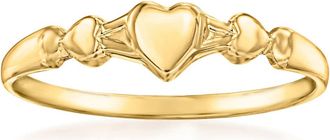 Ross-Simons Babys 14kt Yellow Gold Heart Ring