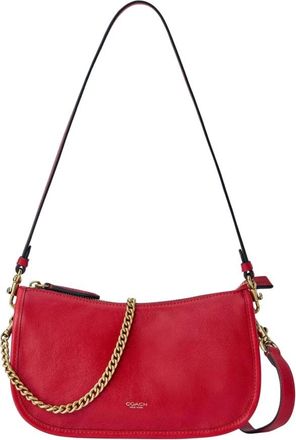 Coach Waverly Schoudertas - Dames - Schoudertassen - Rood - ONE Size - Leer - Tassen