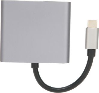 OEM Estaci&oacute;n De Acoplamiento Usb-c Con Doble Hdmi 4k, Compatible Con Carga R&aacute;pida De 60 W, Color Gris Oscuro